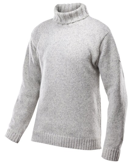 Devold Nansen Sweater High Neck Grey Melange (Storlek M)