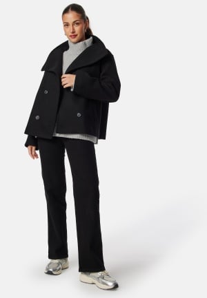 BUBBLEROOM Ava High Neck Short Coat Black 44