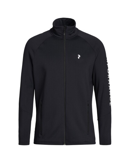 Peak Performance Rider Mid Zip Jacket M Black/Black (Storlek M)