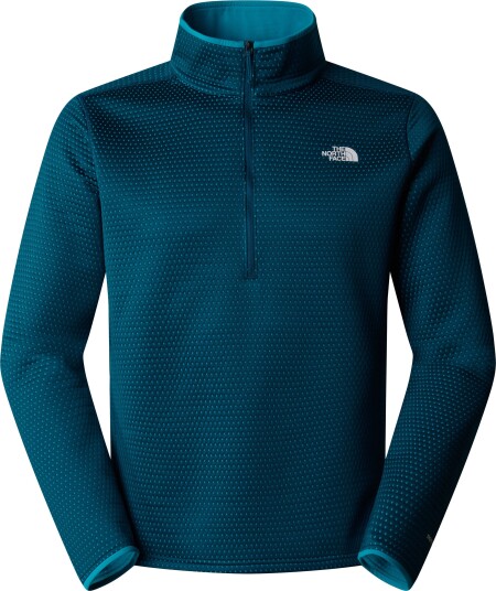 The North Face Men's Vertical Thermal 1/4 Zip Fleece Midnight Petrol S