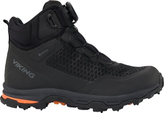 Viking Women's Rask 2 Warm Spikes Mid GORE-TEX Boa 41, Black/Orange