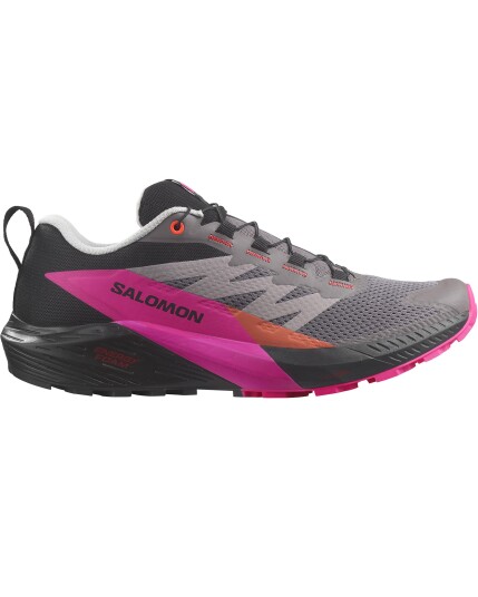 Salomon Sense Ride 5 M Plum Kitten/Black/Pink Glo (Storlek 46 2/3)