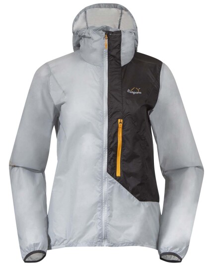 Bergans Y Lightline Pure Windbreaker Jacket W Pearl Grey/Dark Shadow Grey (Storlek S)