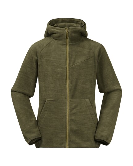 Bergans Hareid Youth Jacket Dark Olive Green (Storlek 140)