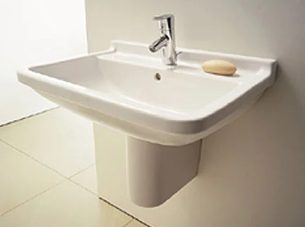 Duravit Starck 3 Vegghengt Servant 550x430 mm, 1 blanderhull, WonderGliss