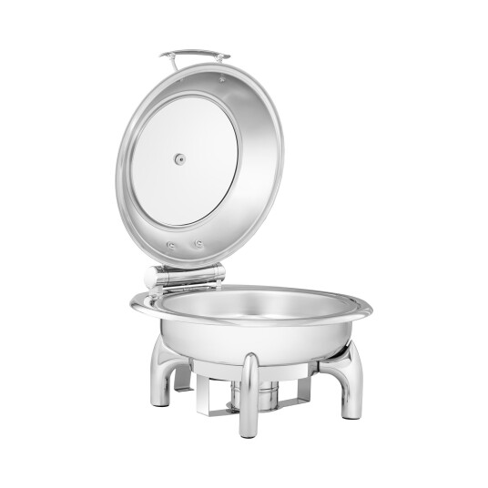 Royal Catering Chafing Dish  rund med visningsvindu  Royal Catering  5.5 L  1 brenncelle RCCD-RT9_6L