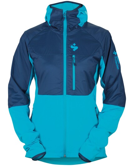 Sweet Protection Supernaut Fleece Hood Jacket W Midnight Blue/Panama Blue (Storlek S)