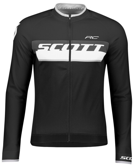 Scott RC AS L/SL Shirt M Black/White (Storlek S)