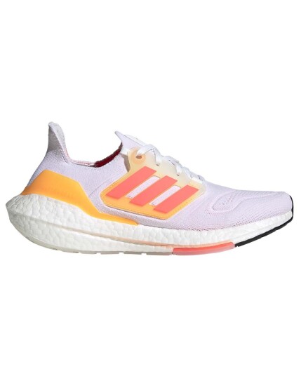 Adidas Ultraboost 22 W FtwWht/Turbo/Flaora (Storlek 4 UK)