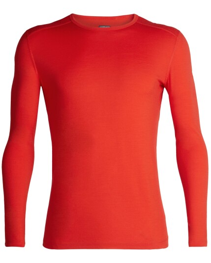 Icebreaker 200 Oasis L/S Crewe M Chili Red (Storlek XXL)