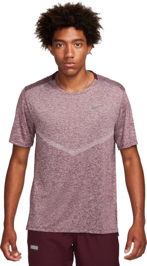 Nike Dri-Fit Rise 365 Running Top Herre Night Maroon/Heather M