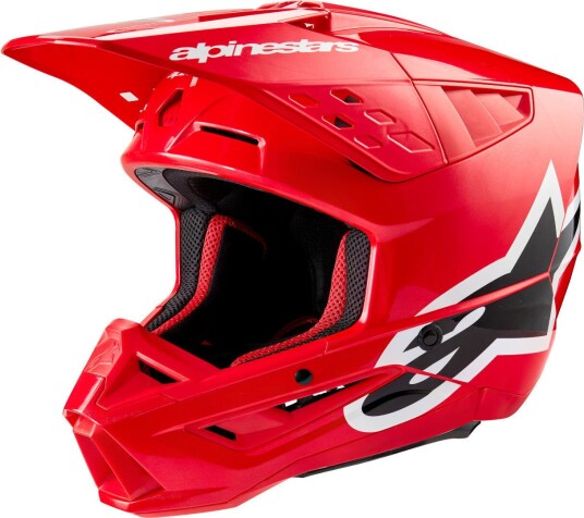 Alpinestars S-M5 Corp 2024 Motocross Hjelm S Rød