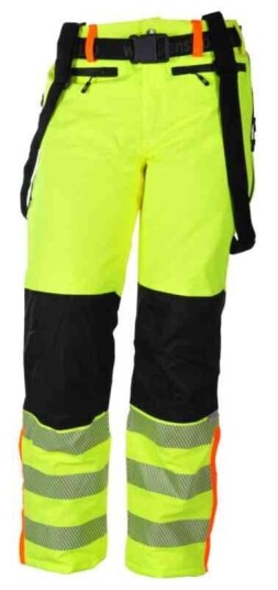 BS Gjøvik allværs Vinterbukse, kl.2 Unisex, Str. 4XL, Gul/Sort, HiVis