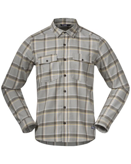 Bergans Tovdal Shirt M Lt Greenmud Check (Storlek L)