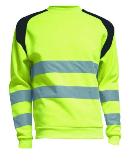 YOU Århus Genser, HiVis kl.2 Mann, Str. 2XL, HiVis Gul