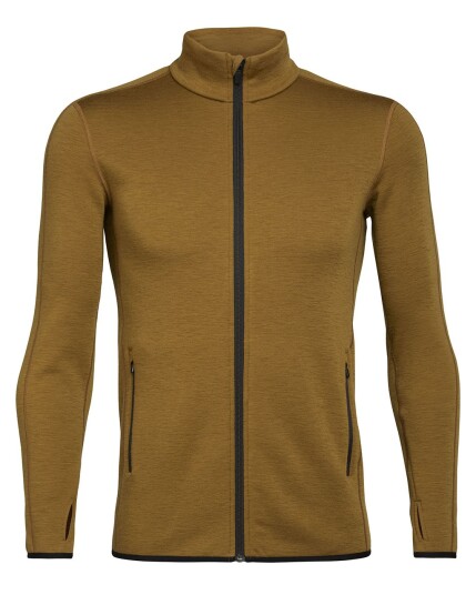 Icebreaker Elemental L/S Zip M Curry (Storlek XL)