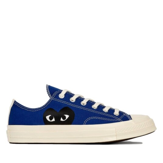 Comme Des Garcons Play X Converse Cdg Big Heart Low Top Blue Sko Blå  unisex 41.5