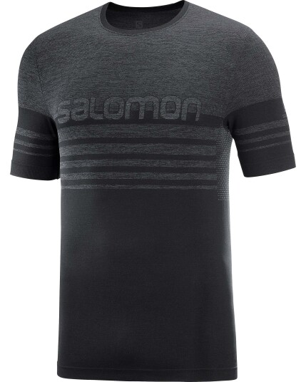 Salomon Essential Seamless S/S Tee M Black (Storlek XXL)