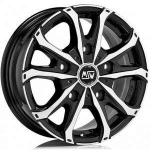 MSW 48 Van Black Polished 7x17 5x130 ET66 B89.1