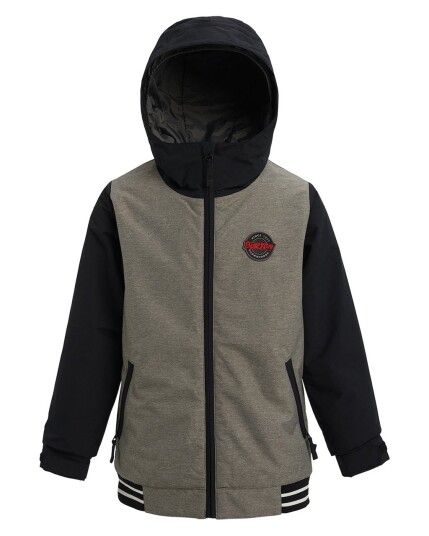 Burton Gameday Jacket JR Bog Heather/True Black (Storlek XL)