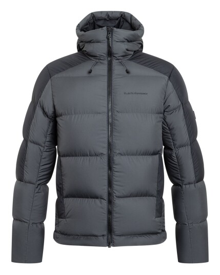 Peak Performance Down Puffer Hood Jacket M Motion Grey/Black (Storlek XXL)