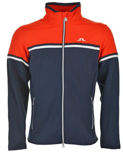 J.Lindeberg Tanaga Blocked Jacket Tech Jersey M Racing Red (Storlek L)