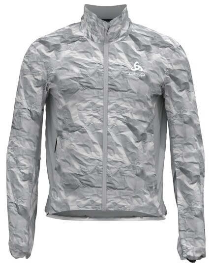 Odlo FUJIN Jacket M Odlo Silver Grey/Paper Print (Storlek XXL)