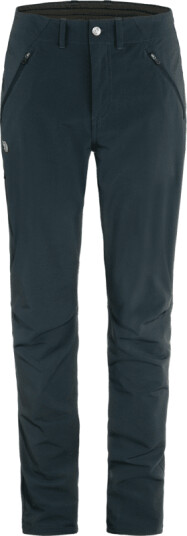 Fjellreven Women's Abisko Trail Stretch Trousers 36 Short, Dark Navy