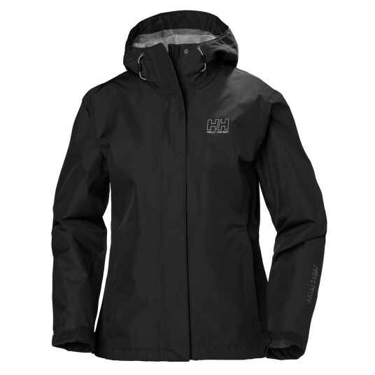 Helly Hansen Dame Seven J Pustende Regnjakke Svart S Gr?S