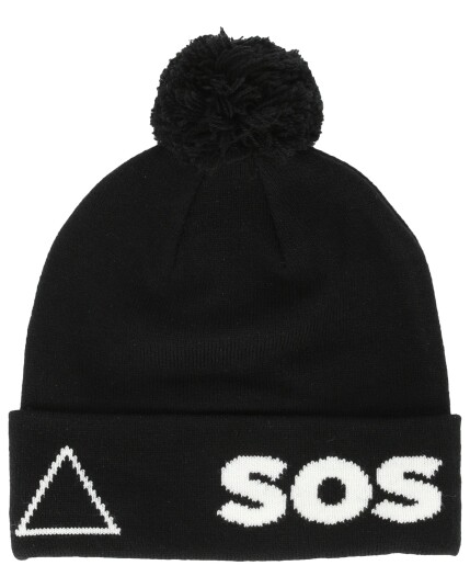 SOS Vogel Wool Beanie Black