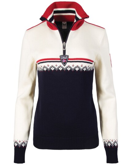 Dale Of Norway Lahti Sweater W Navy/Off White/Raspberry (Storlek XS)