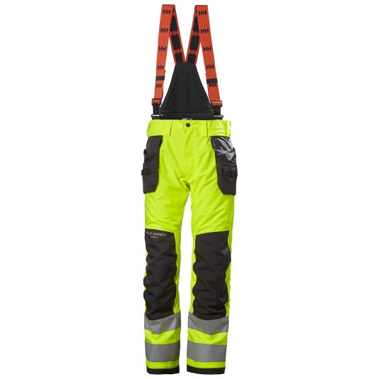 HH Workwear Workwear Helly Hansen Alna 2.0 Hi Vis Vinterfôret Håndverkerbukse Med Seler Kl 2 C64