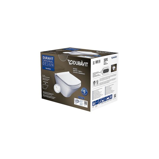 Duravit DuraStyle Toalettpakke 373x540 mm, m/sete, Rimless, Hvit m/WG