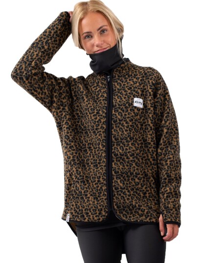 Eivy rødwood Sherpa Jacket W Leopard (Storlek S)