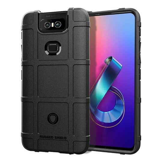 INCOVER Asus Zenfone 6 (ZS630KL) Rugged Shield Series Håndverker Deksel Svart