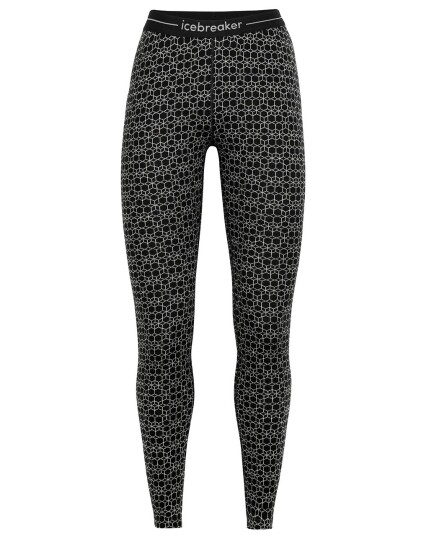 Icebreaker 250 Vertex Leggings Alpine Geo W Black/snøw/J (Storlek S)