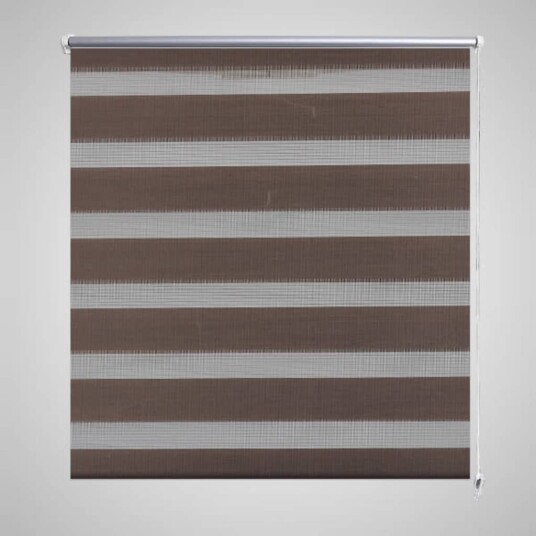 vidaXL Zebra Rullegardin 60 x 120 cm Kaffe Farge