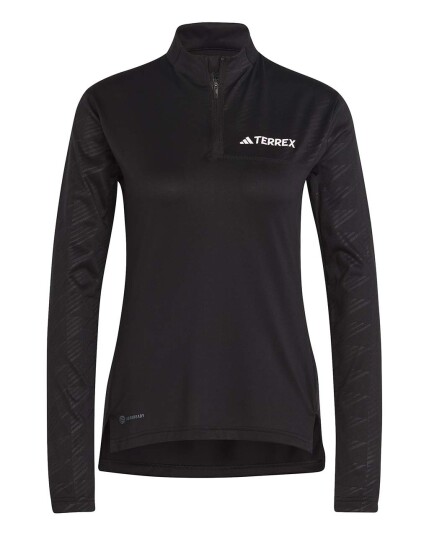 Adidas MT Half Zip L/S W Black (Storlek XS)