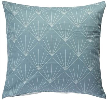 Borg Living Putetrekk - 100% bomull - Waves blue - 60x63 cm