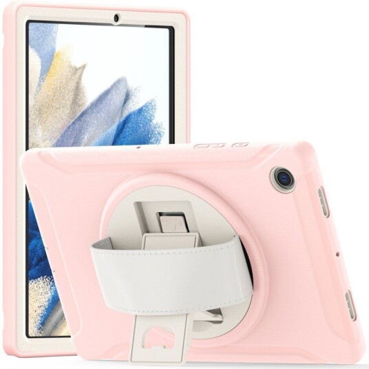 INCOVER Samsung Galaxy Tab A8 10.5" (2021) Håndverksdeksel - Kickstand & Håndholder - Rosa