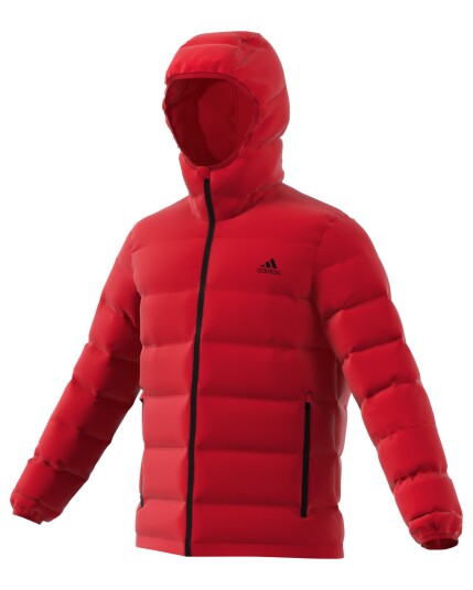 Adidas Helionic Down Hooded Jacket M Scarle (Storlek XXL)