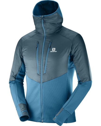 Salomon Drifter Air Mid Hoodie M Moroccan B/Reflecting (Storlek XL)