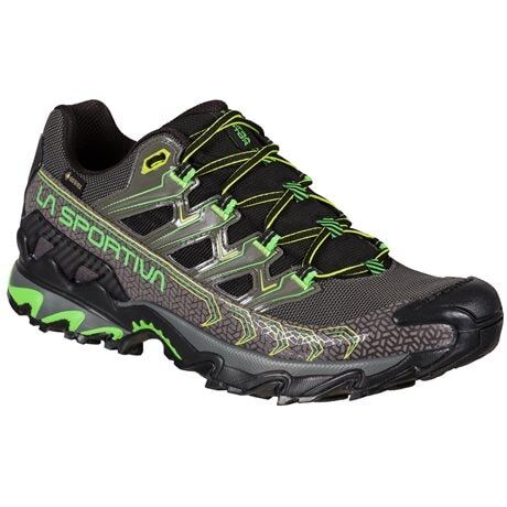 La Sportiva Ultra Raptor II GTX, Herre Metal/Flash Green (#757673,#7FD460) Herre 41.5