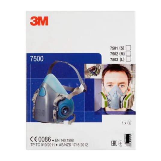 3M HALVMASKE SILIKON MEDIUM 7502