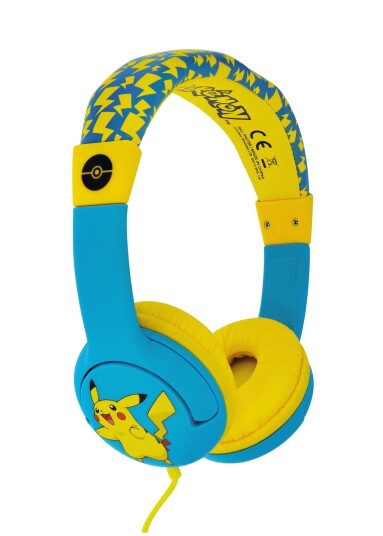 Pokemon Pokémon Pikachu Headset For Barn Maks. 85dB 3-7 år Blå / Gul