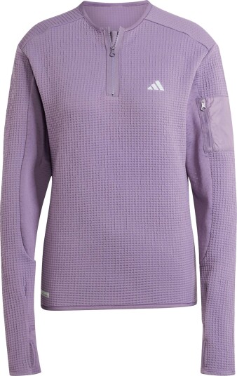 Adidas Ultimate Cte Cold.Rdy Hlaf Zip Running Shirt Dame Shadow Violet XS