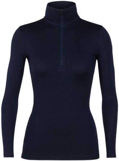 Icebreaker 260 Tech Ls Half Zip Dame Ib/Midnight Navy M