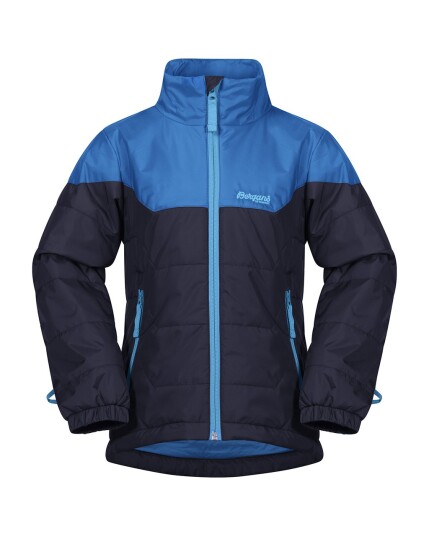 Bergans Ruffen Lt Insulated Kids Jacket Navy/Athens Blue/Polar Blue (Storlek 92)