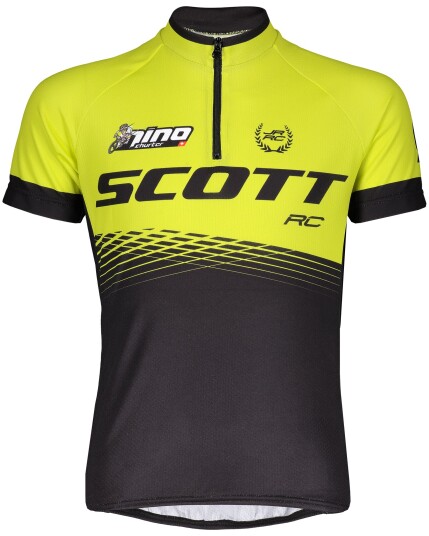 Scott RC Pro S/SL Shirt JR Black/Sulphur Yellow (Storlek 152)