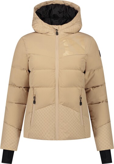 Nikkie Logo Ski Jacket Dame Dark Hummus 38